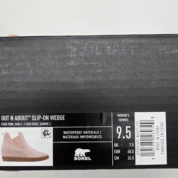New Sorel Women's Out N About Slip-On Wedge Shoes Booties Women's Size 9.5 - Picture 9 of 9